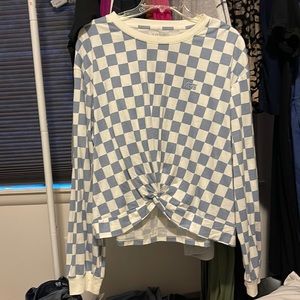 XL Vans checkered top
